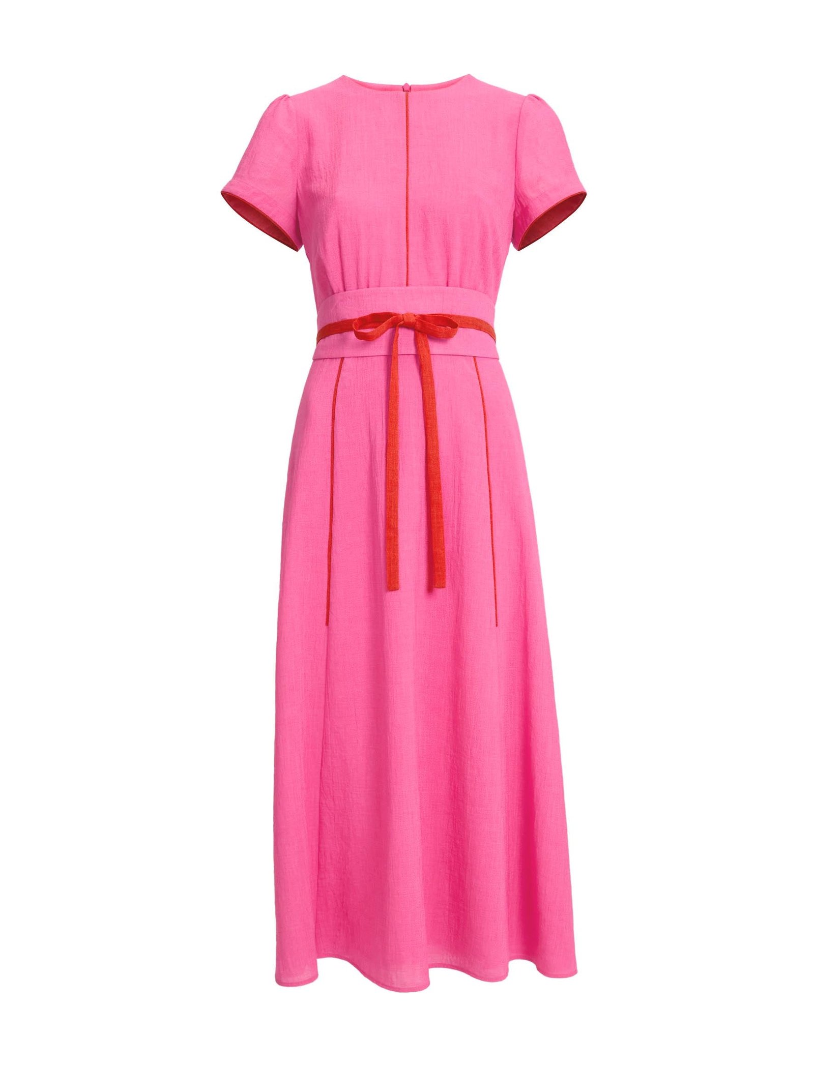 Rosie Techni Voile Maxi Dress - Hot Pink Crimson - Image 12